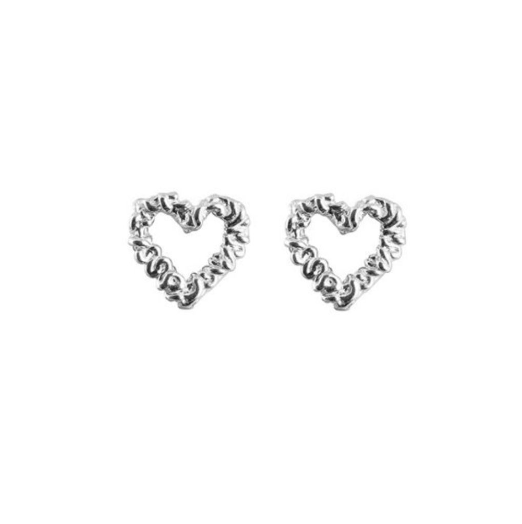 Silver Heart Earrings