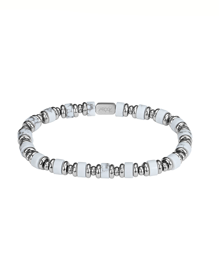ASTON Armband Vit/Stål