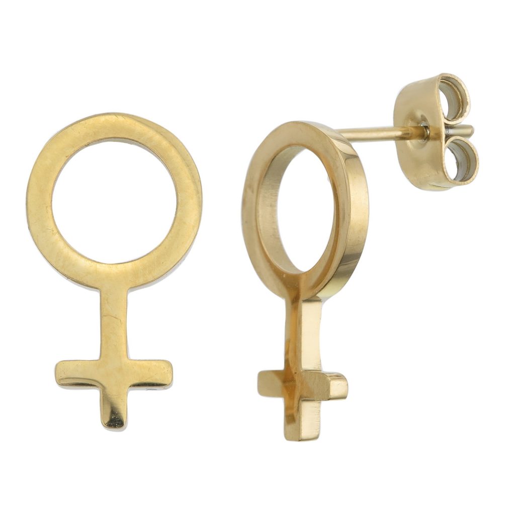 Golden Power Earrings Large
