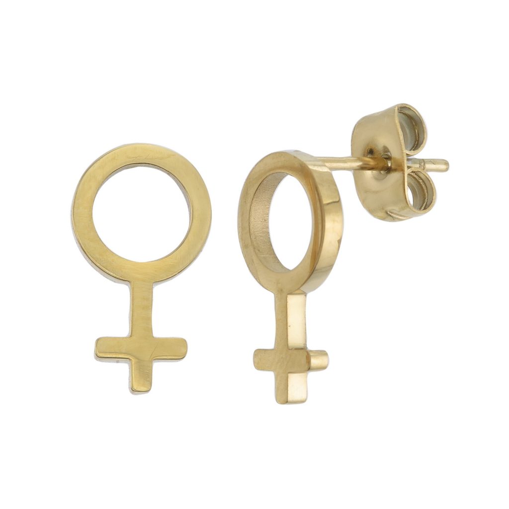 Golden Power Earrings Small