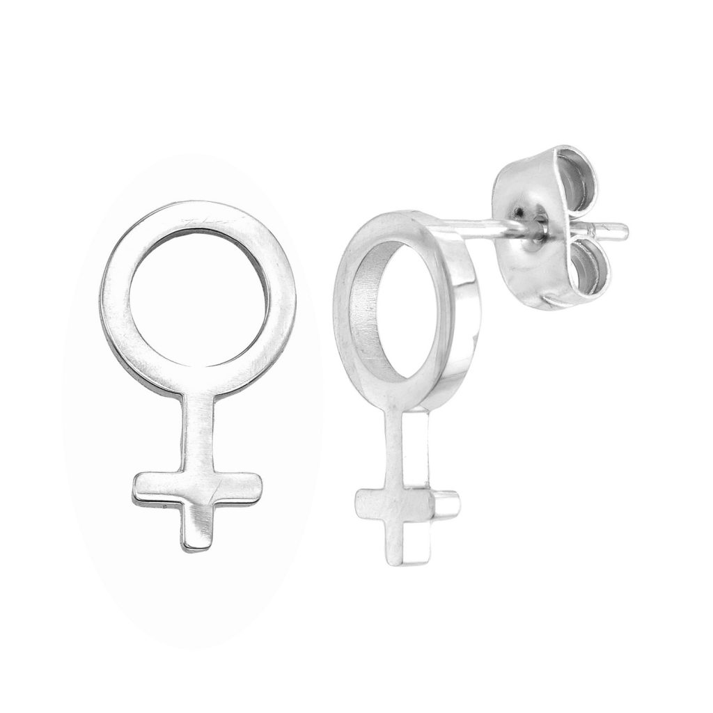 Power Earrings Steel Small