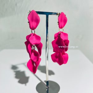 Cerise Blad Långa Örhängen