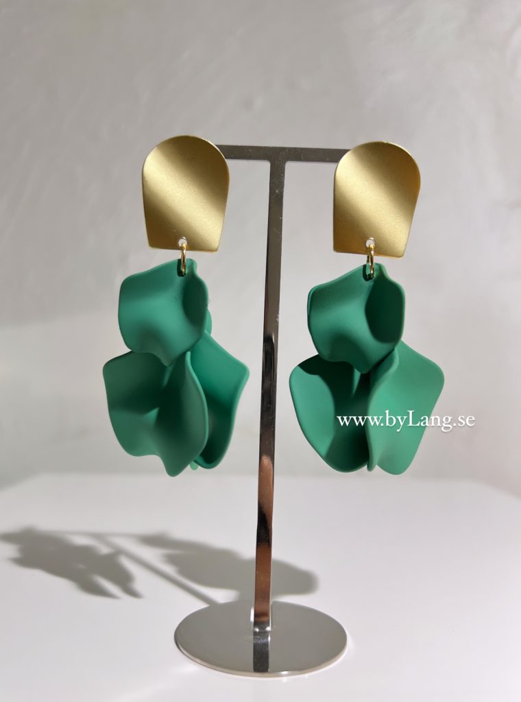 Gröna Blad - Örhängen Guld