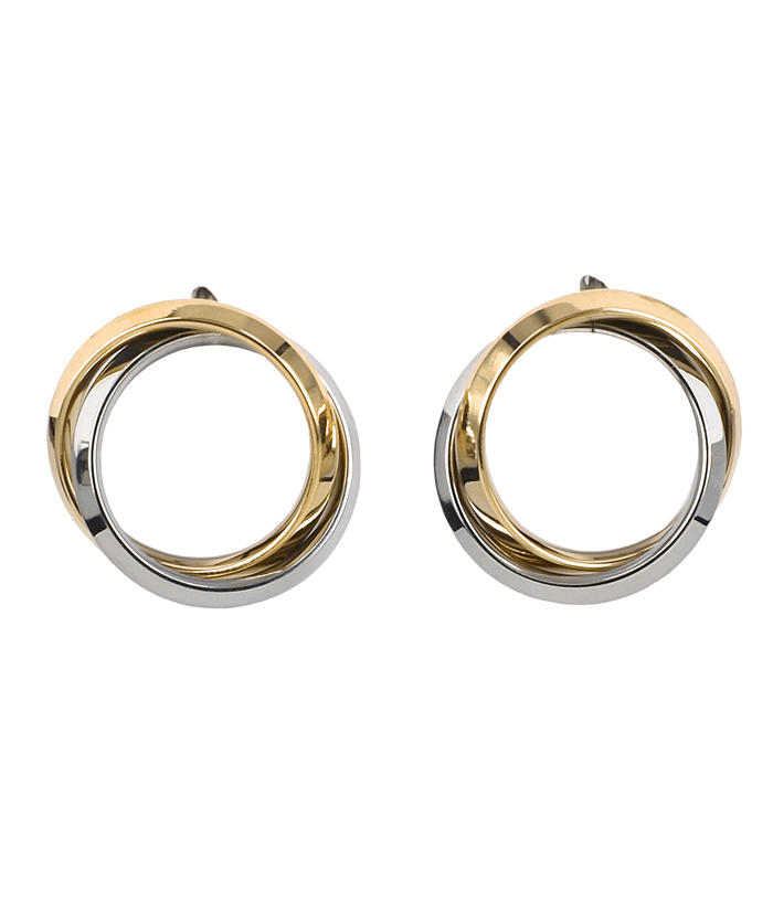 Carolin Earrings Steel/Gold