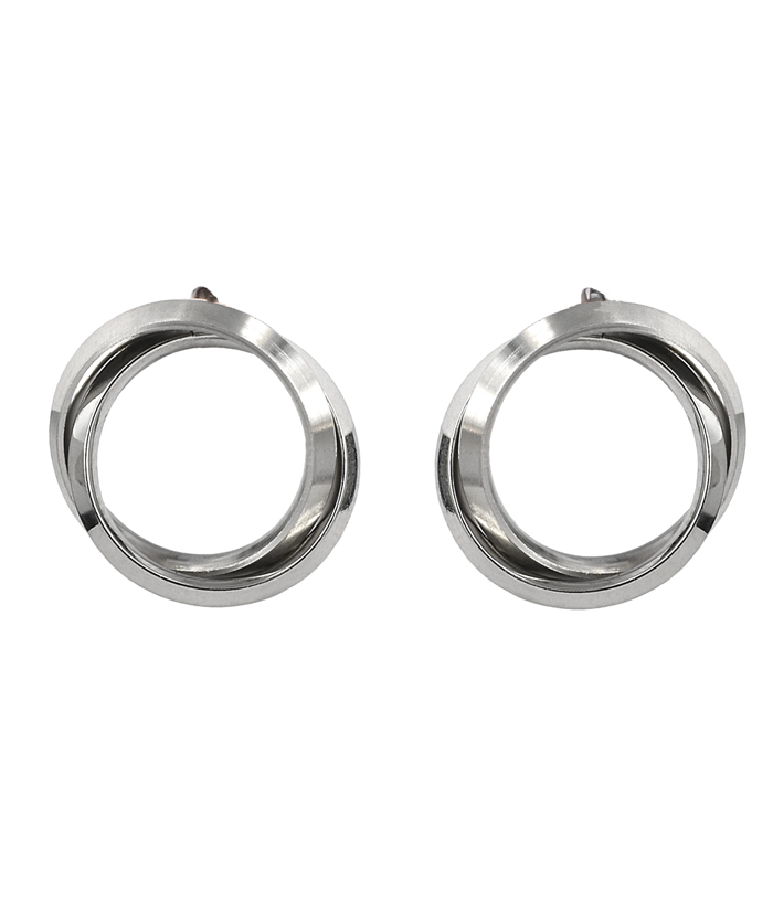 Carolin Earrings Steel/Matt Steel