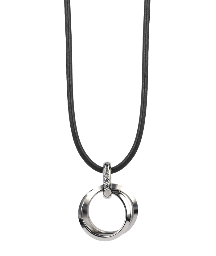 Carro Short Necklace Steel/Matt