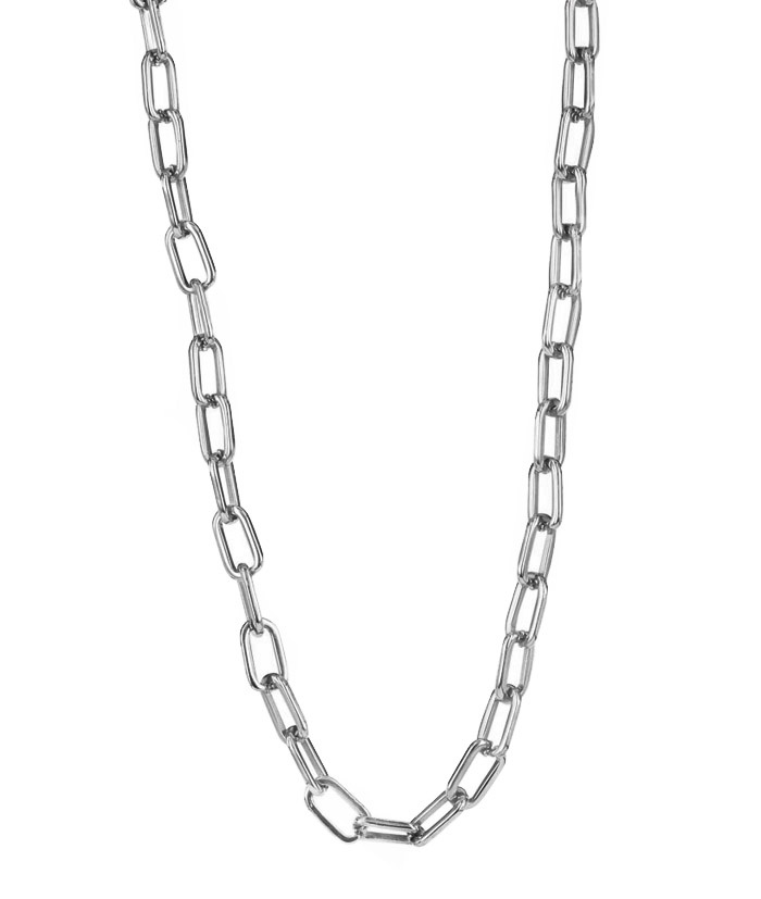 Chania Long Necklace Steel