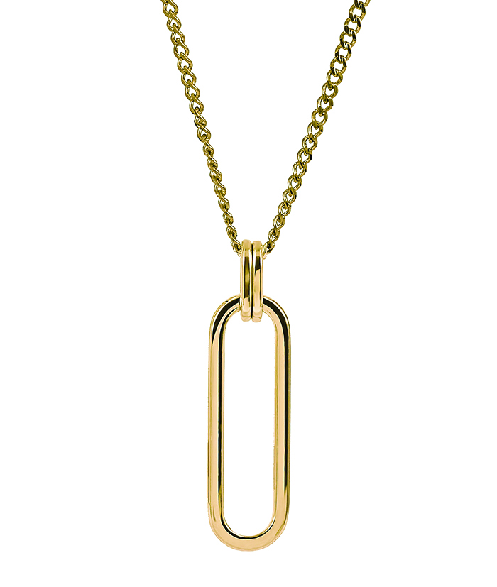 Chania Big Long Necklace Gold