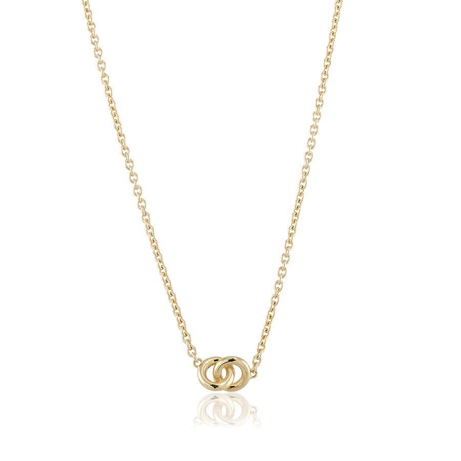 The knot mini Halsband Guld