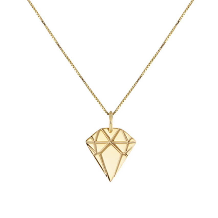 Golden Diamond Necklace Large