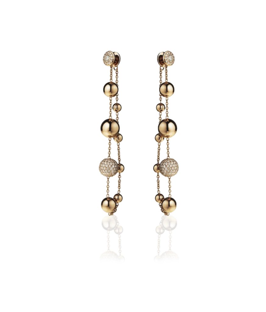 Berry Sparkle Earrings Gold