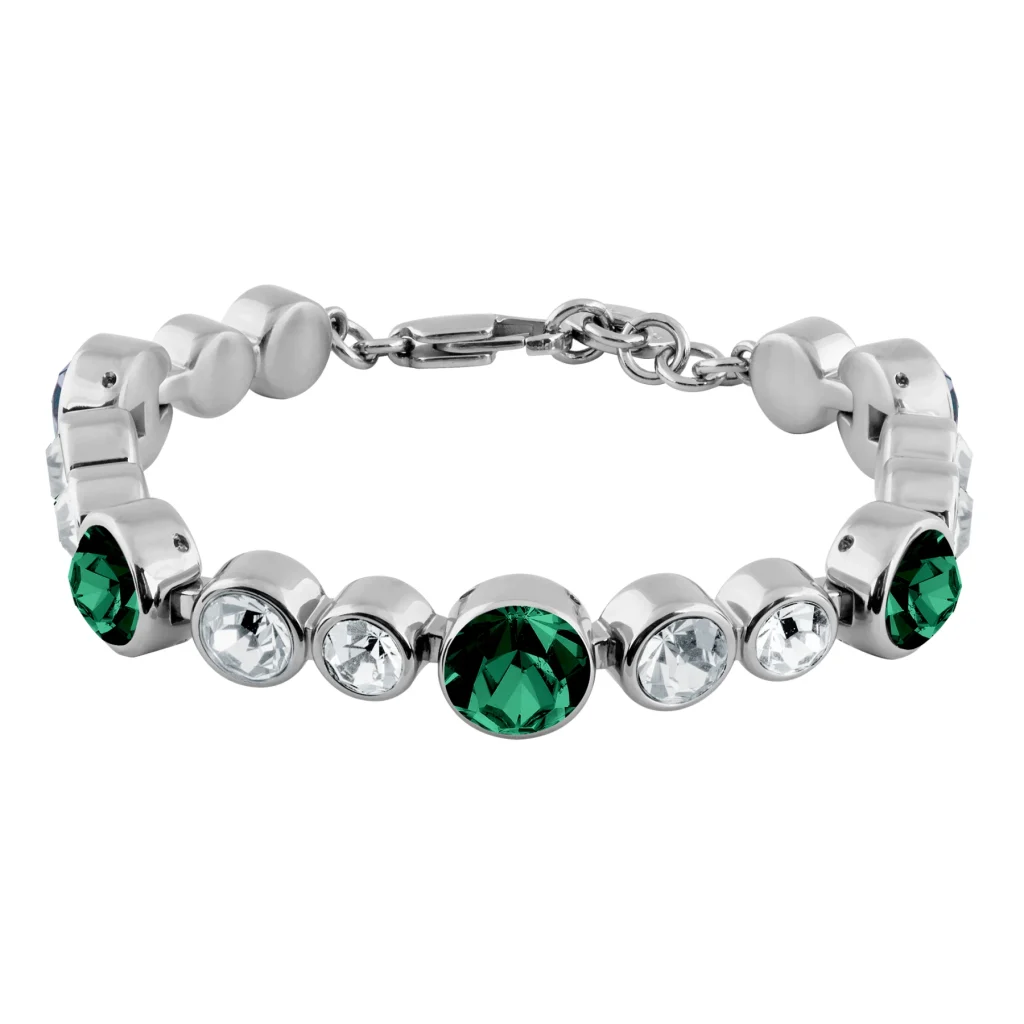 Calice SS Emerald Green/Crystal Armband