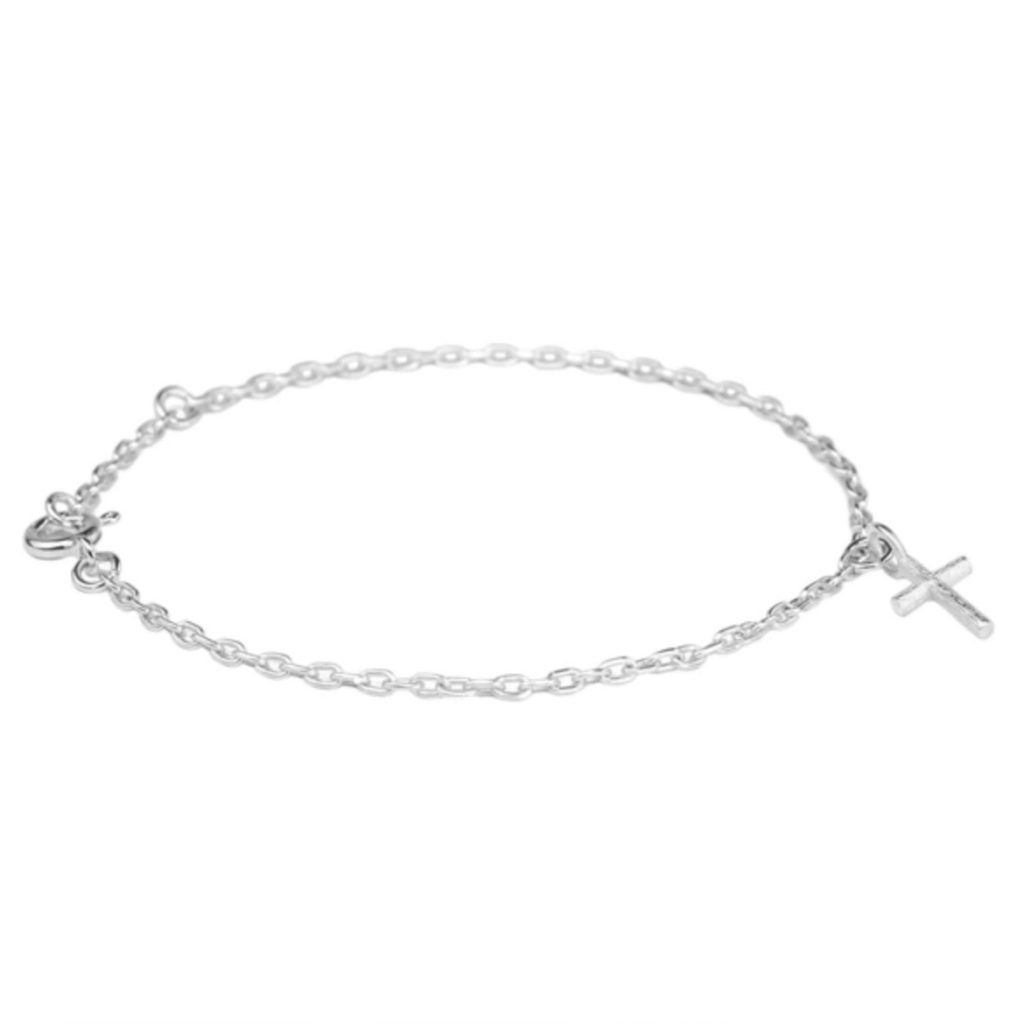 Branch Cross Bracelet Silver