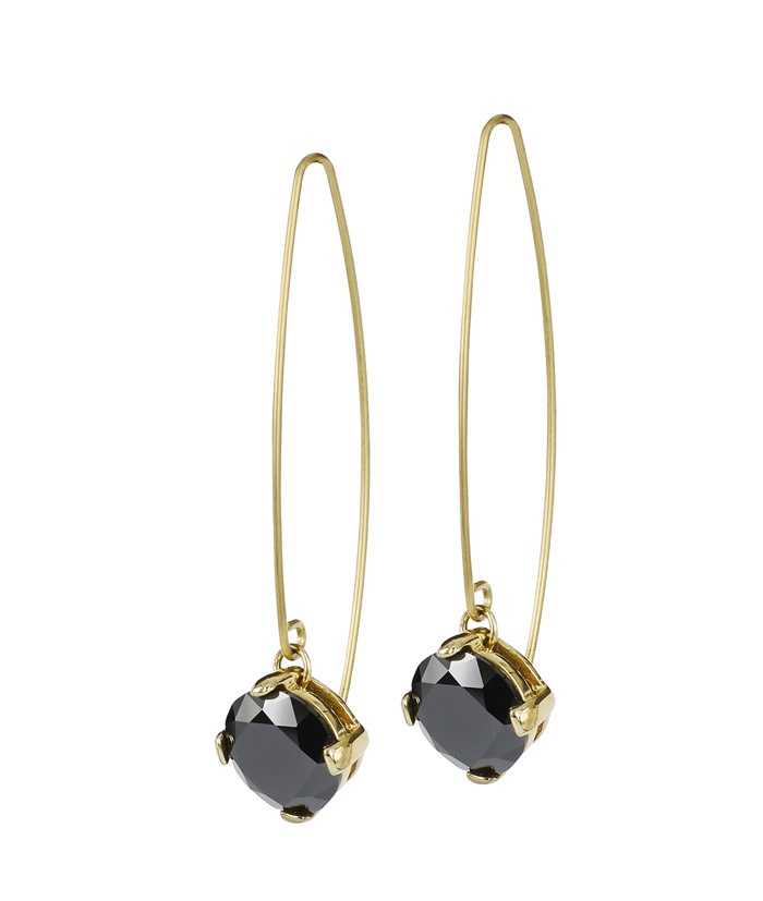 Frida Earrings Gold/Black