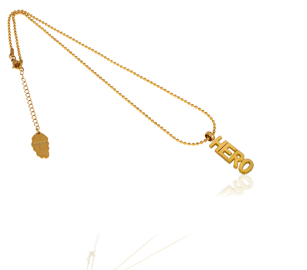Statement HERO Necklace Gold