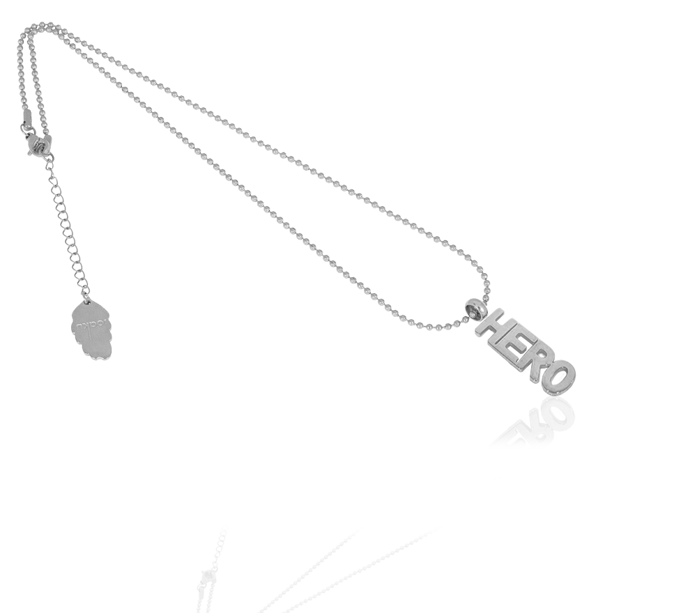 Statement HERO Necklace Silver