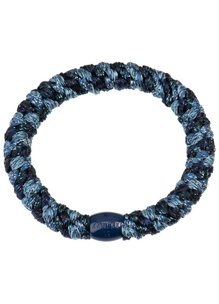 KKNEKKI Hårsnodd Armband Mix Blue Medley Glitter