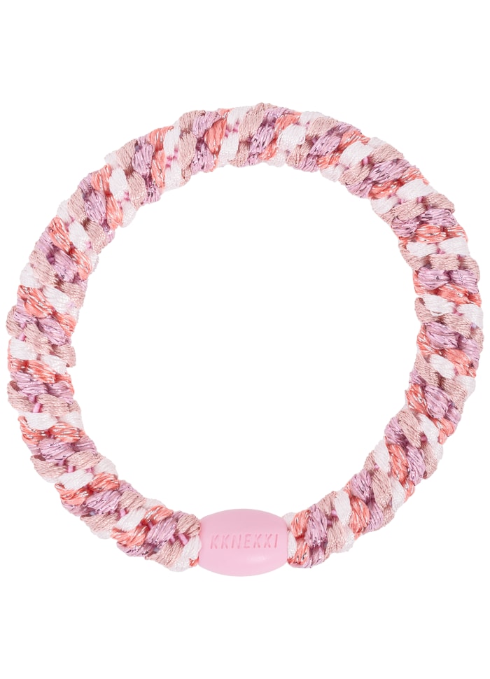 KKNEKKI Hårsnodd Armband Mix Dusty Rose Pink Glitter