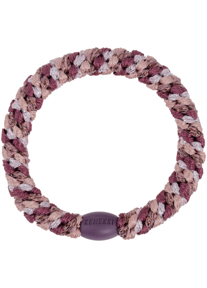 KKNEKKI Hårsnodd Armband Mix Plum Pink Glitter