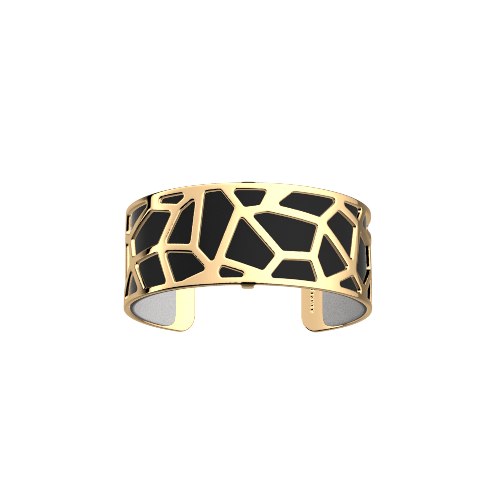 Girafe bracelet 25 mm Gold Black/White