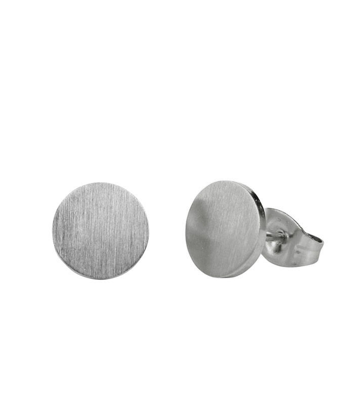 Lina Stud Earrings Steel/Matt
