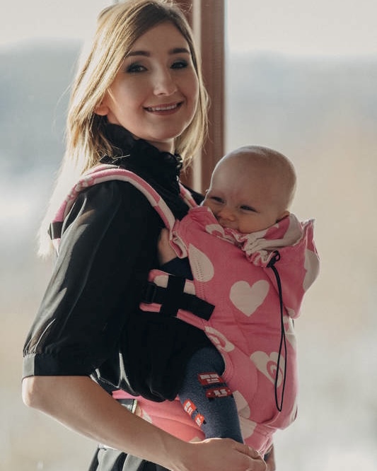 Sweetheart Pink & Creme BABY SIZE