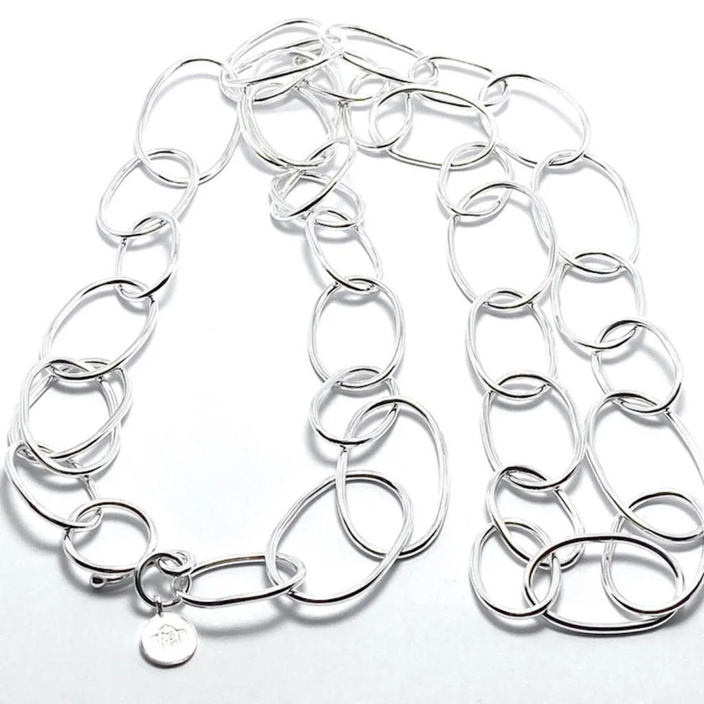 Halsband Long Link Silver