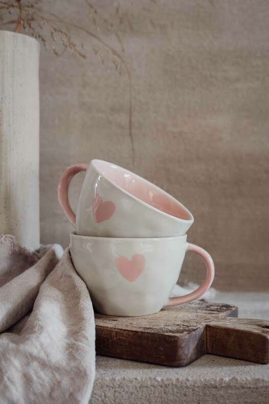 Majas Mugg A lovely cup of Love & Happiness | Soft pink