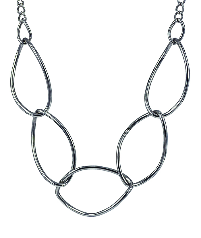 Milla Big Necklace Steel