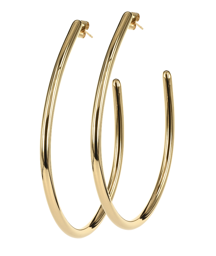Natalie Big Earrings Gold