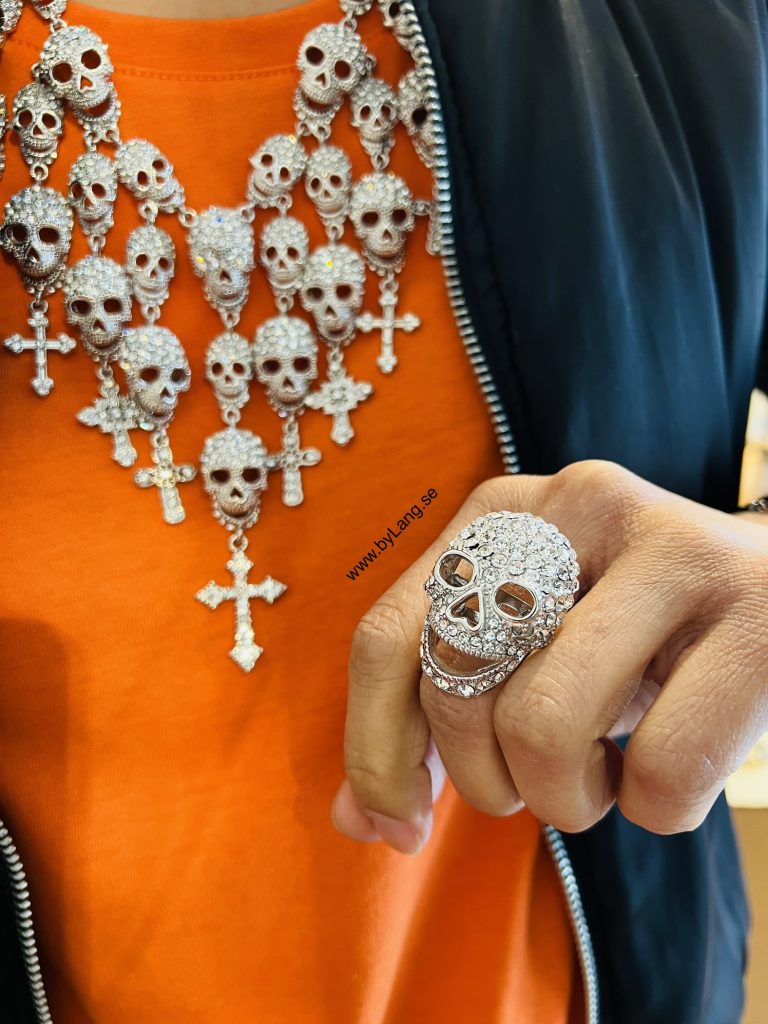 Ring Thunder Skull White