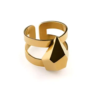 Juno Golden Statement Ring M
