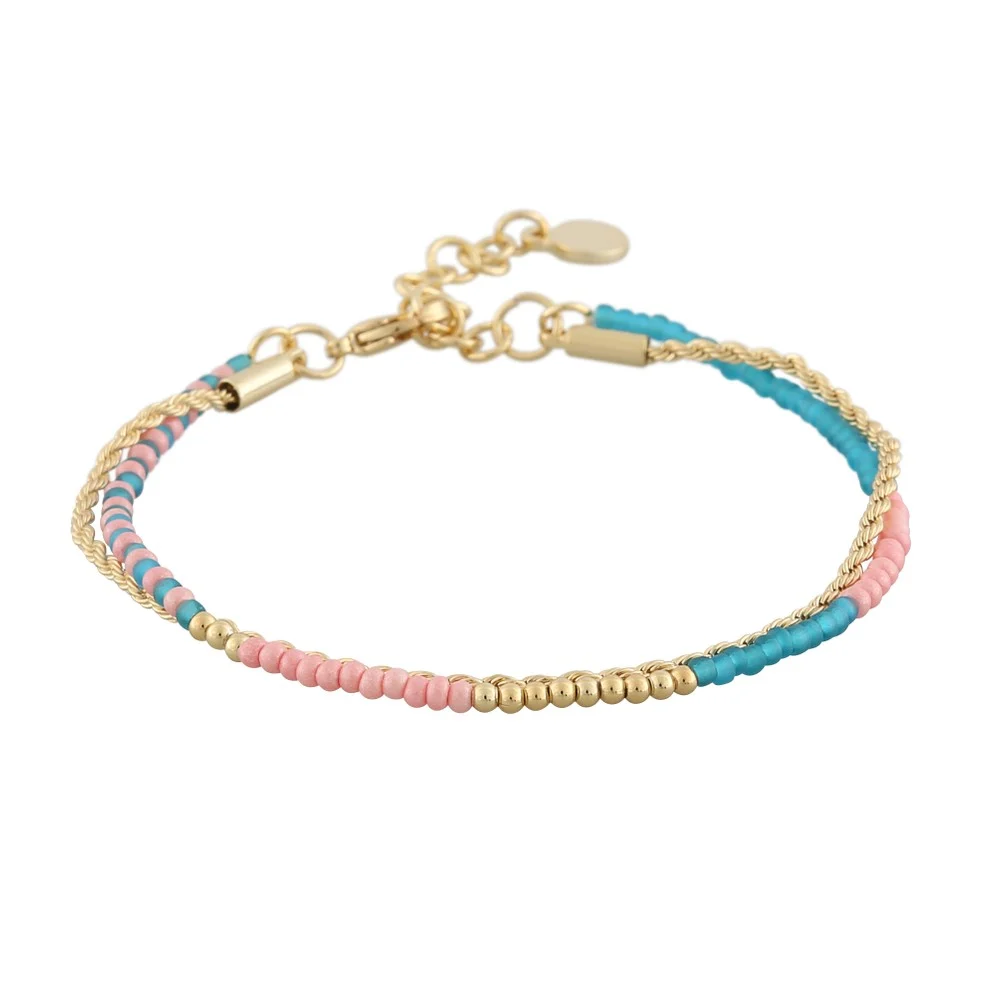 Roc Charm Bracelet Gold/Amber