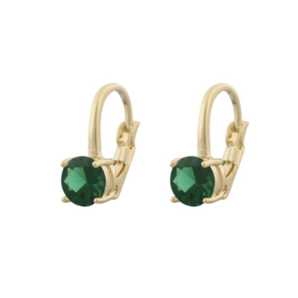 Rola Earrings Gold/Green