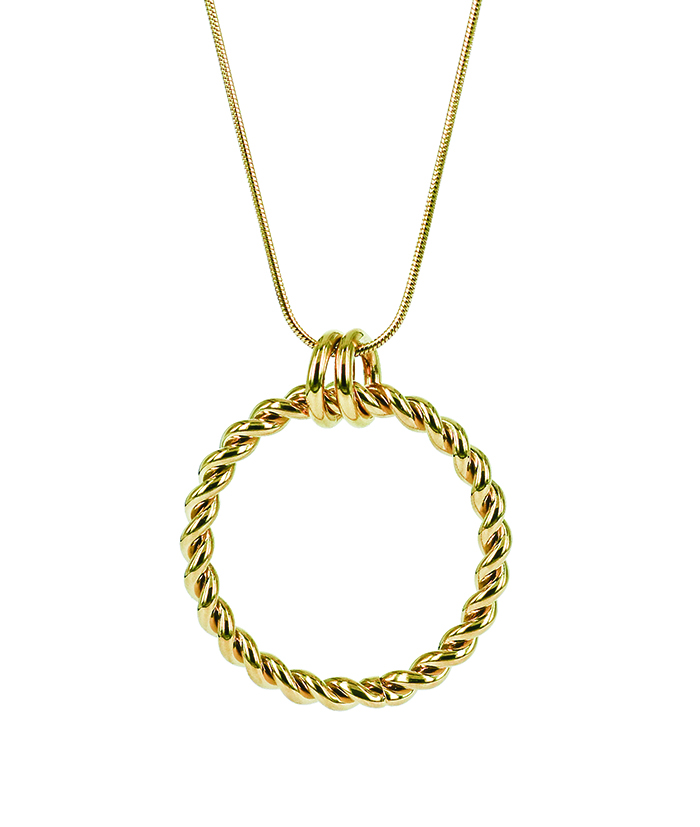 Twist Long Necklace Gold