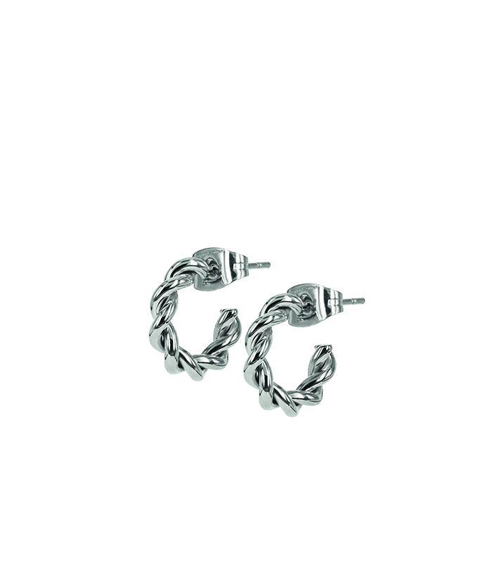 Twist Mini Earrings Steel
