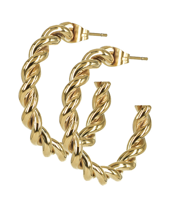 Twist Single Earrings Gold