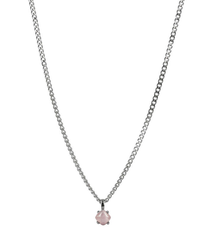 Victoria Necklace Steel/Pink