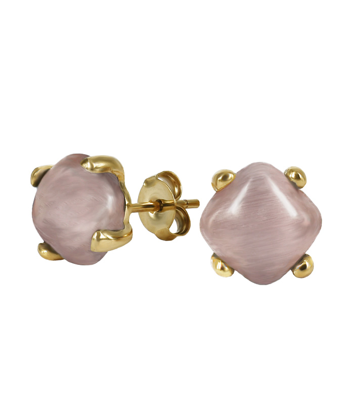 Victoria Earrings Gold/Pink