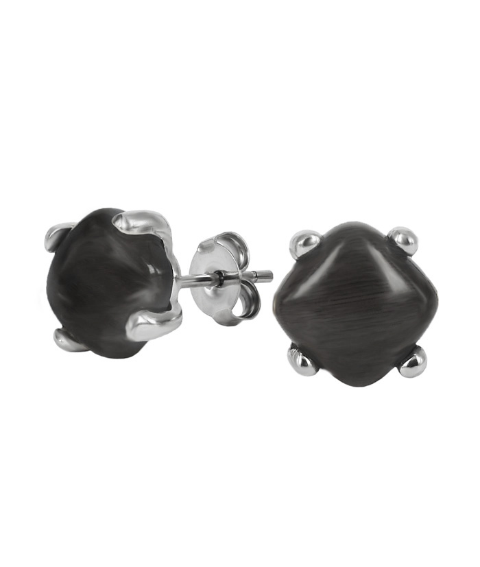 Victoria Earrings Steel/Grey