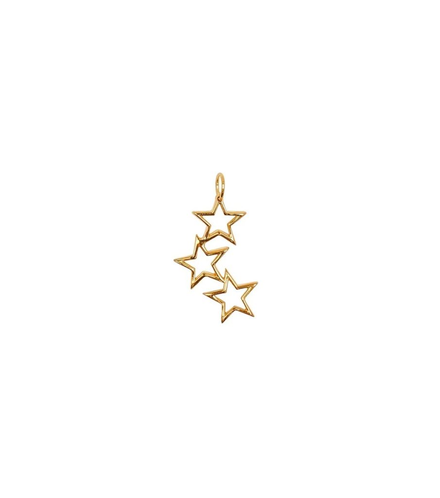 Beloved Mega Pendant Gold Triple Star