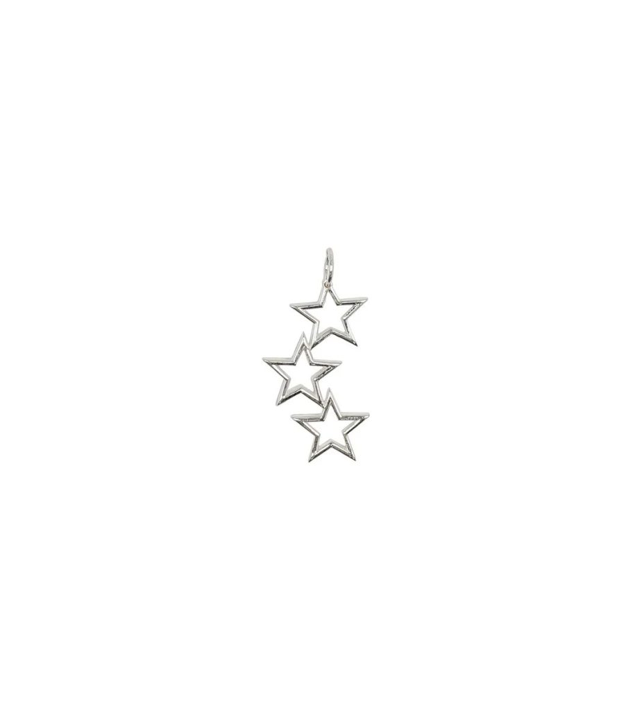 Beloved Mega Pendant Silver Triple Star