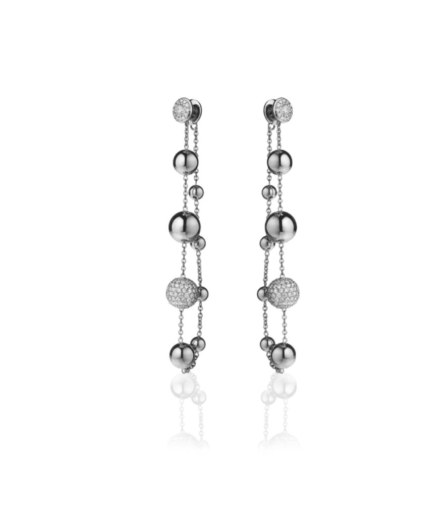 Berry Sparkle Earrings Silver
