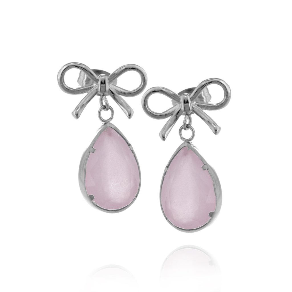 Molly Earrings Steel/Pink