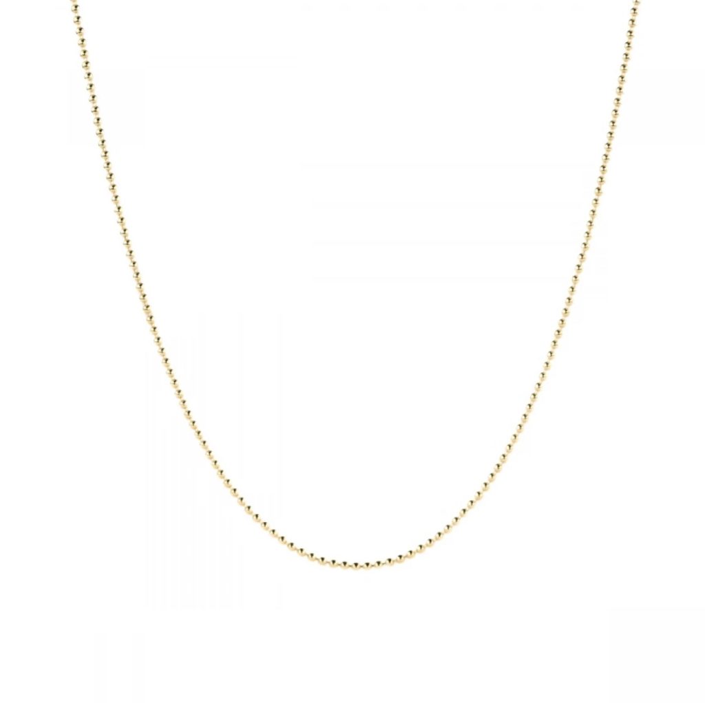 Globe Chain Thin Gold Necklace