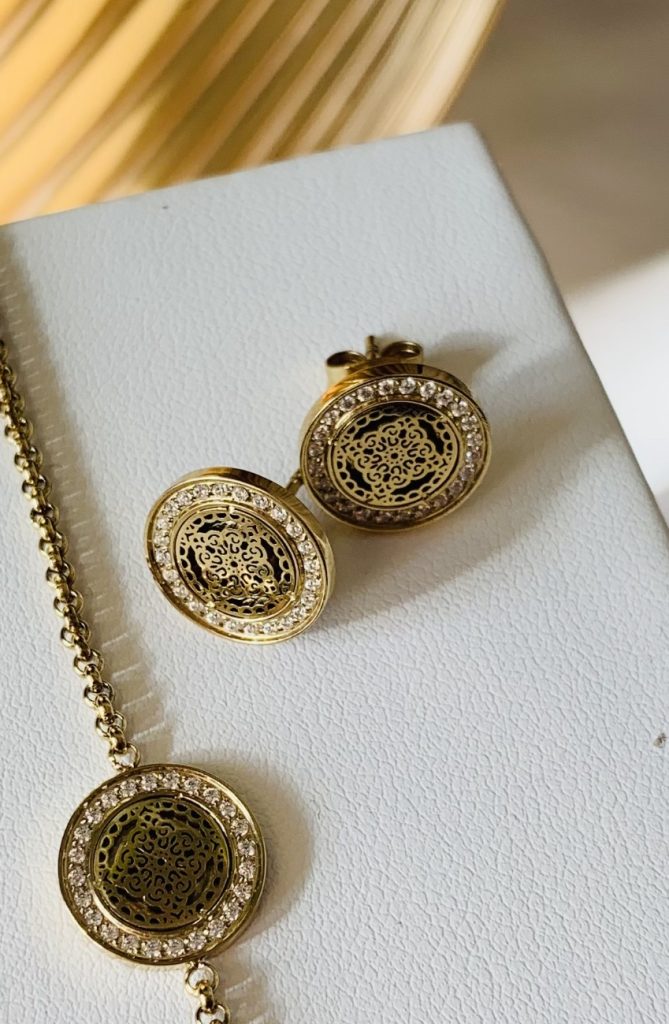 Steffie Coin Earrings Gold